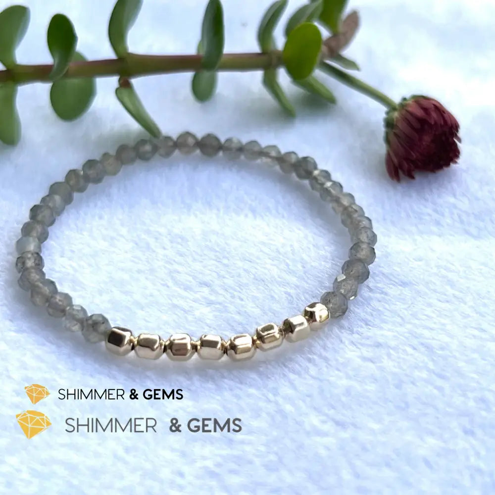 Labradorite Fortune 8 Bracelet (Aura Cleanse) Bracelets