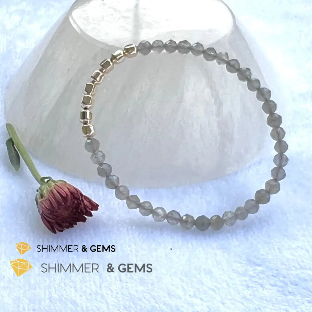 Labradorite Fortune 8 Bracelet (Aura Cleanse) Bracelets