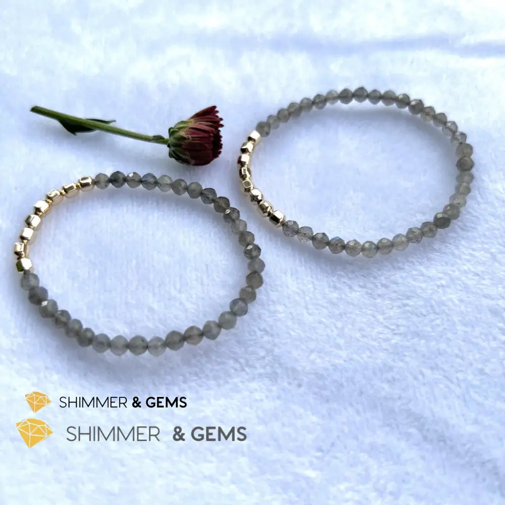 Labradorite Fortune 8 Bracelet (Aura Cleanse) Bracelets