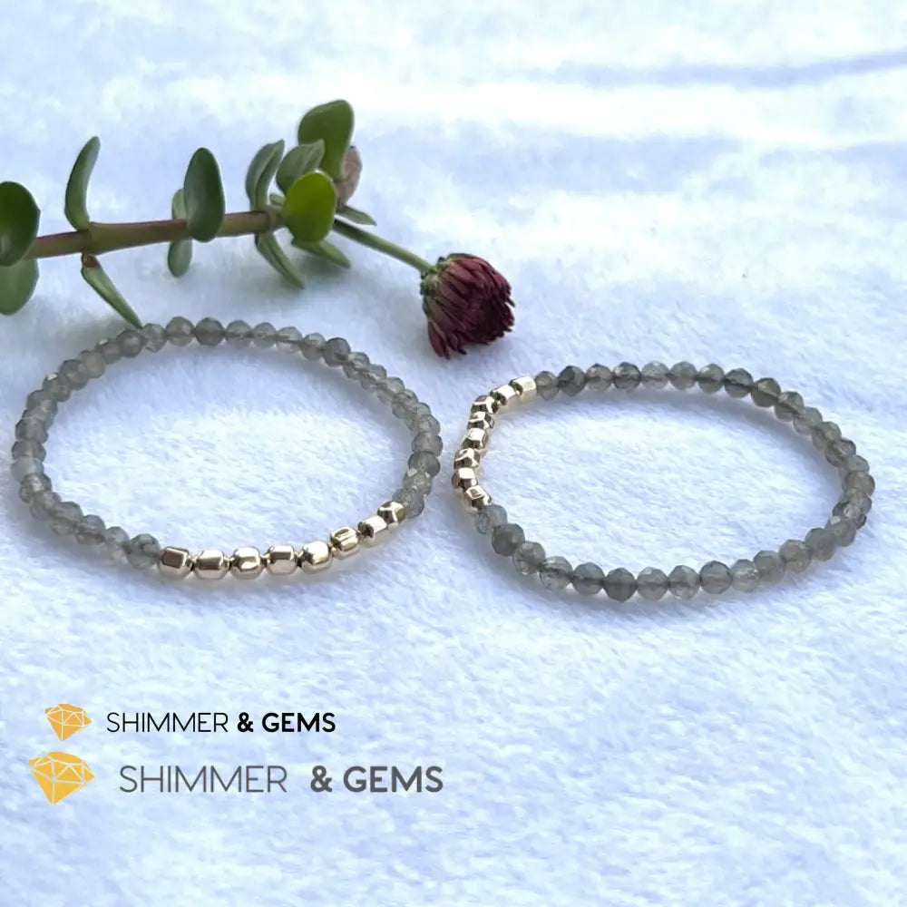 Labradorite Fortune 8 Bracelet (Aura Cleanse) Bracelets