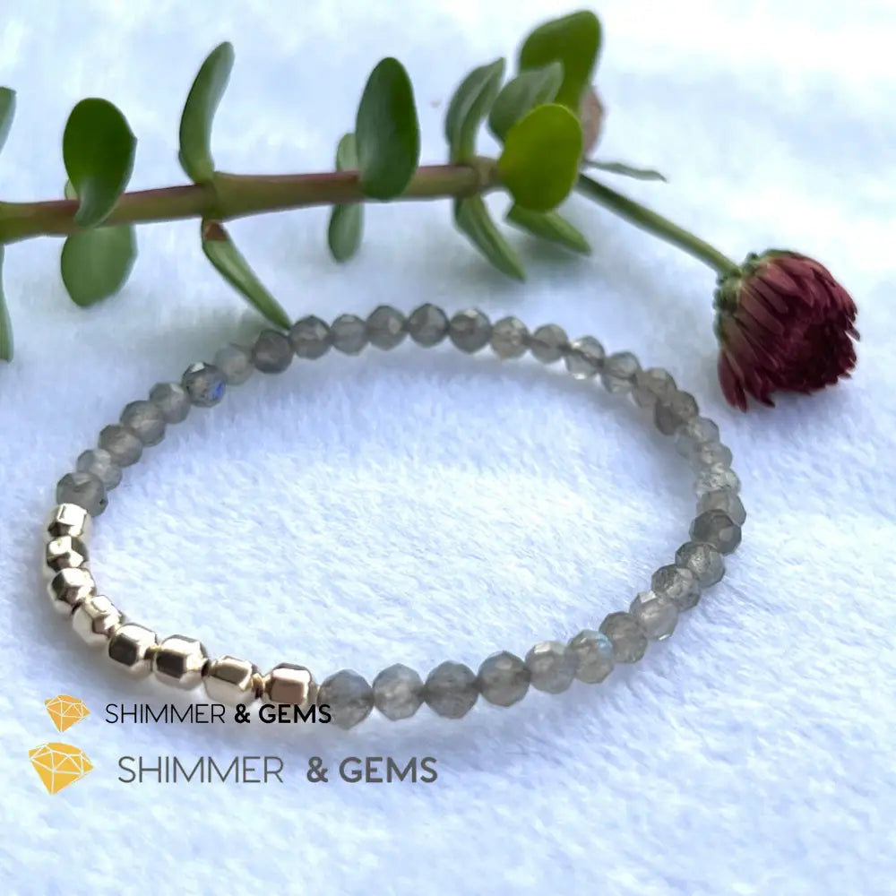 Labradorite Fortune 8 Bracelet (Aura Cleanse) Bracelets