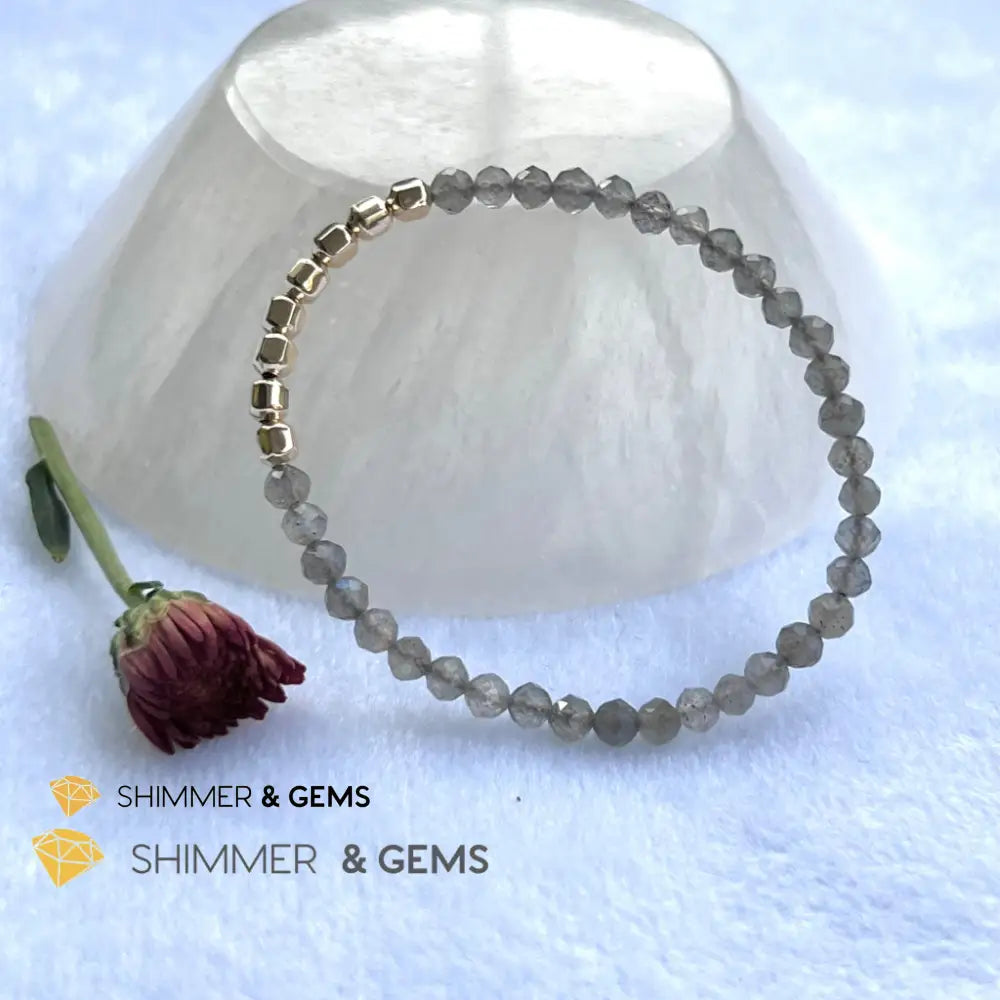 Labradorite Fortune 8 Bracelet (Aura Cleanse) Bracelets