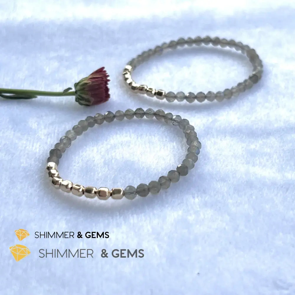 Labradorite Fortune 8 Bracelet (Aura Cleanse) Bracelets