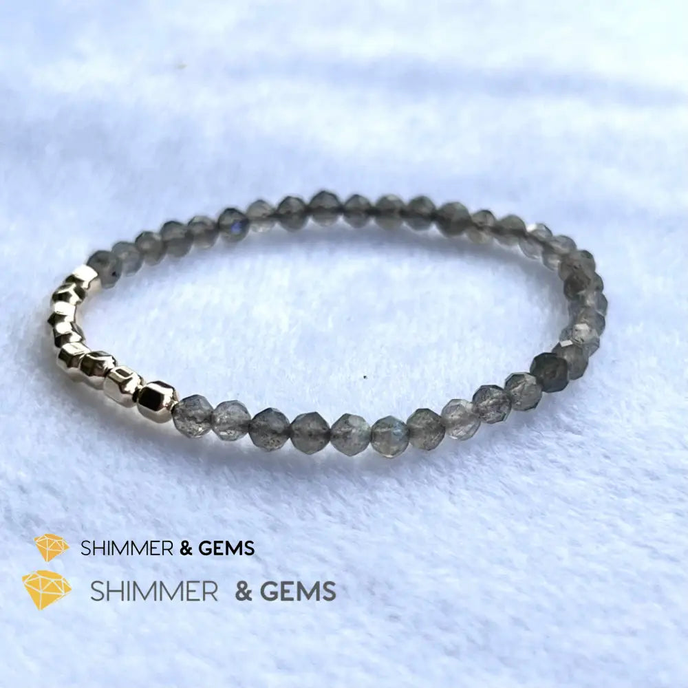Labradorite Fortune 8 Bracelet (Aura Cleanse) Bracelets