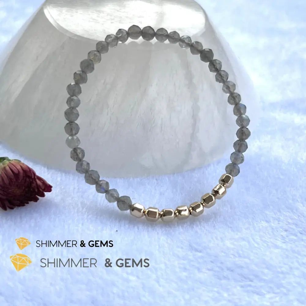 Labradorite Fortune 8 Bracelet (Aura Cleanse) Bracelets