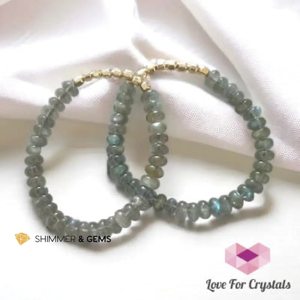 Labradorite Fortune 8 Rondelle Bracelet Bracelets