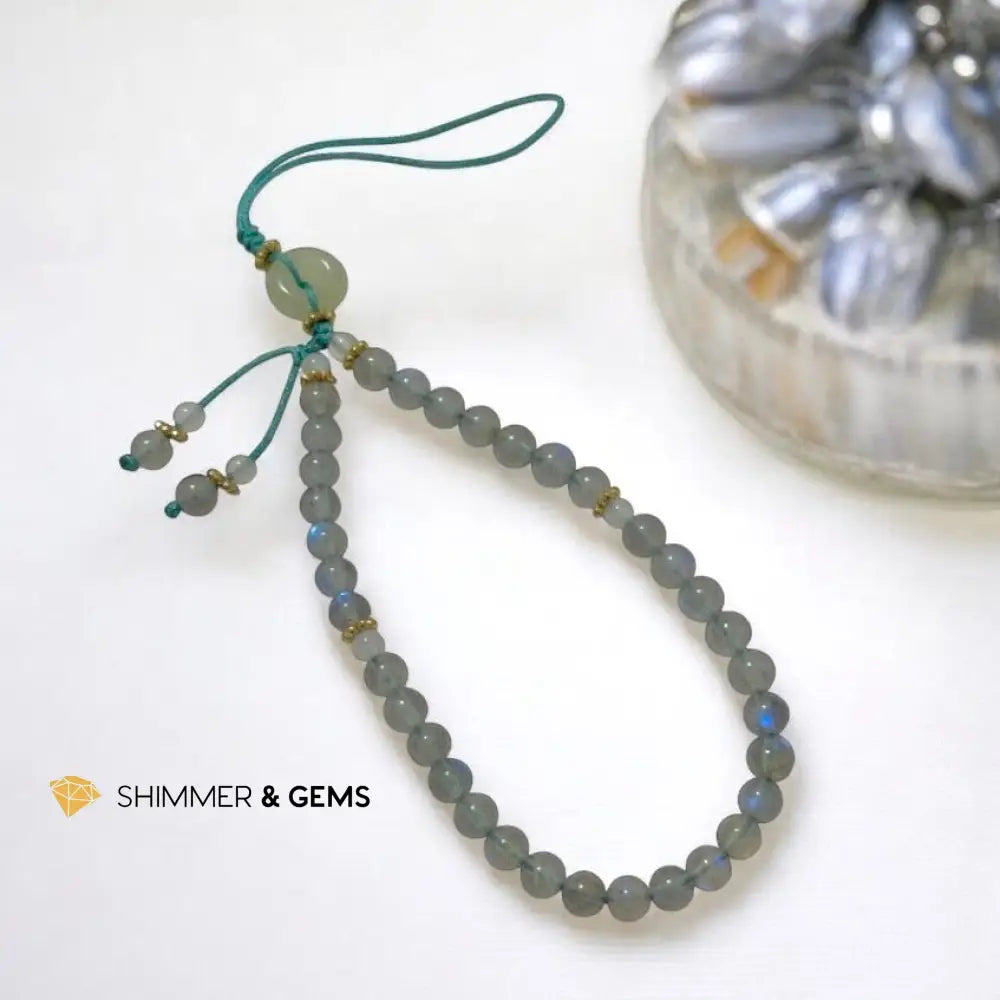 Labradorite Phone Strap 6mm phone strap 6mm Strap