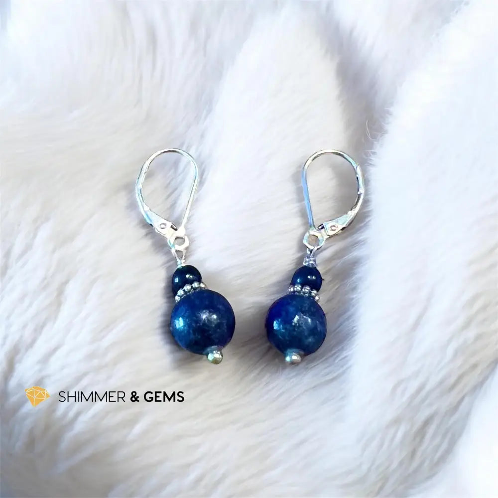 Lapis Lazuli Leverback Earrings Leverback Earrings