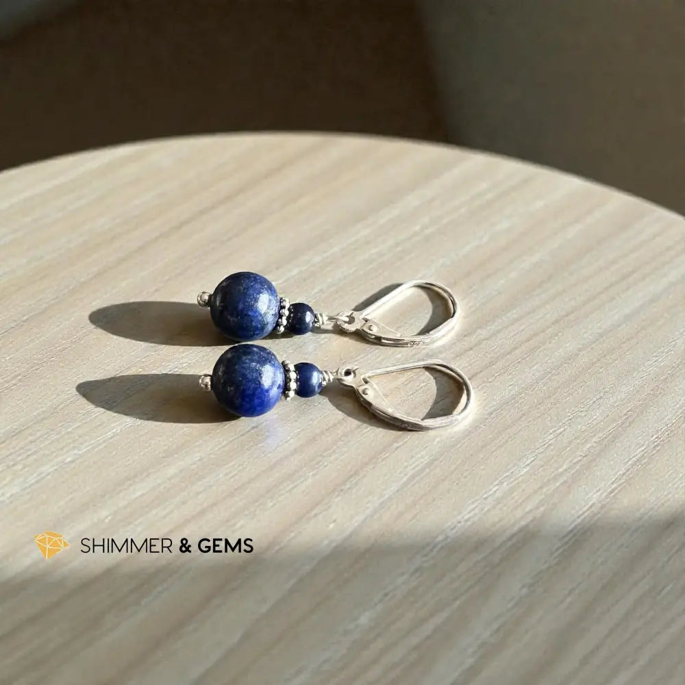 Lapis Lazuli Leverback Earrings Leverback Earrings