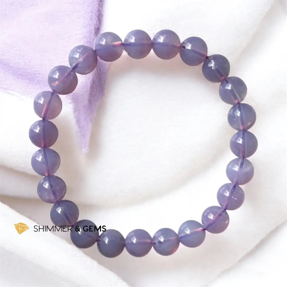 Lavender Moon Quartz 8mm Bracelet 6” Bracelets