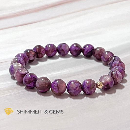 Lithium Mica Lepidolite Bracelet (Aaa Grade) 5.5