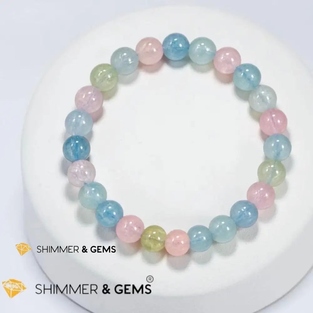 Morganite Beryl 7mm Bracelet - 6.0”