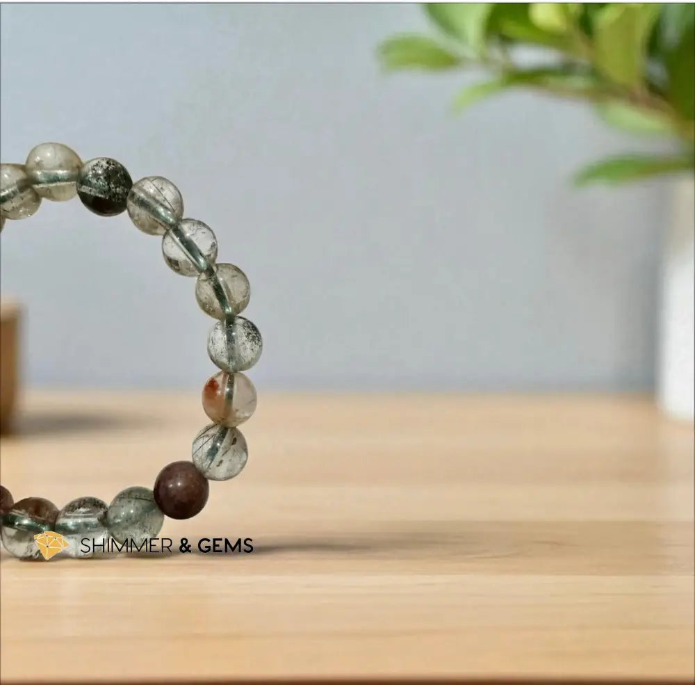 Multi Colored Rutilated 8mm Bracelet Bracelets