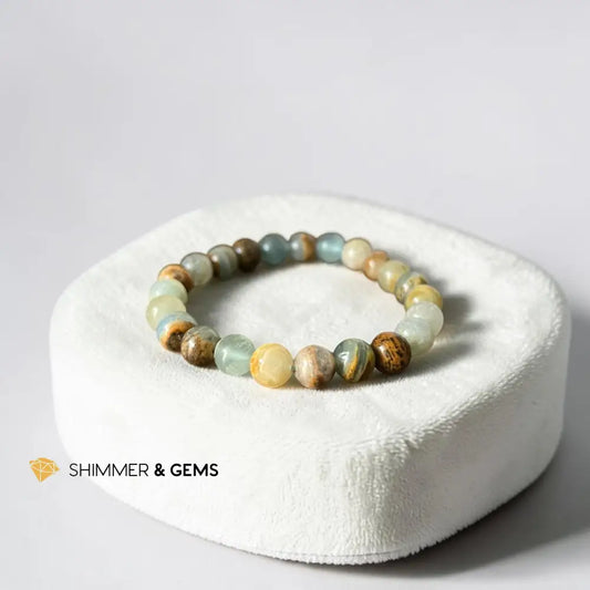 Natural Blue Onyx 8mm Bracelet