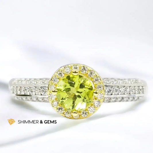 Peridot 925 Silver Adjustable Ring 5mm 5mm adjustable Rings