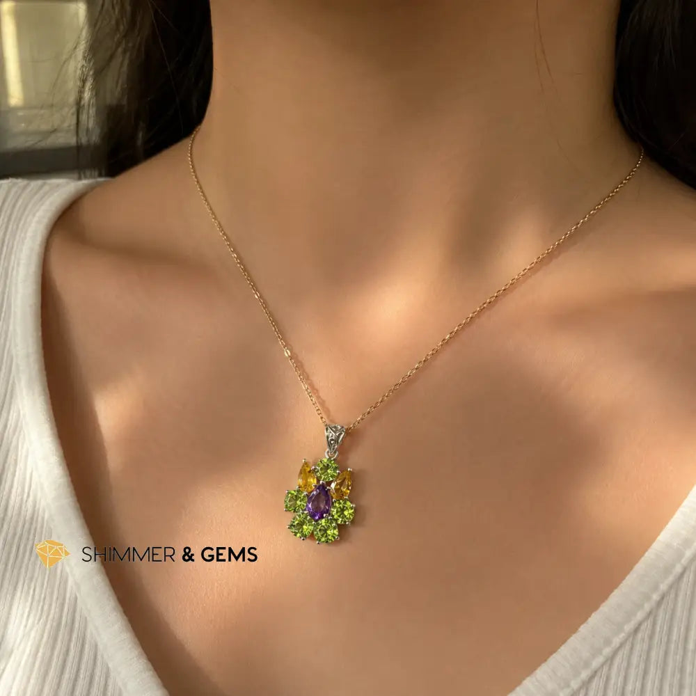 Peridot Citrine Amethyst
