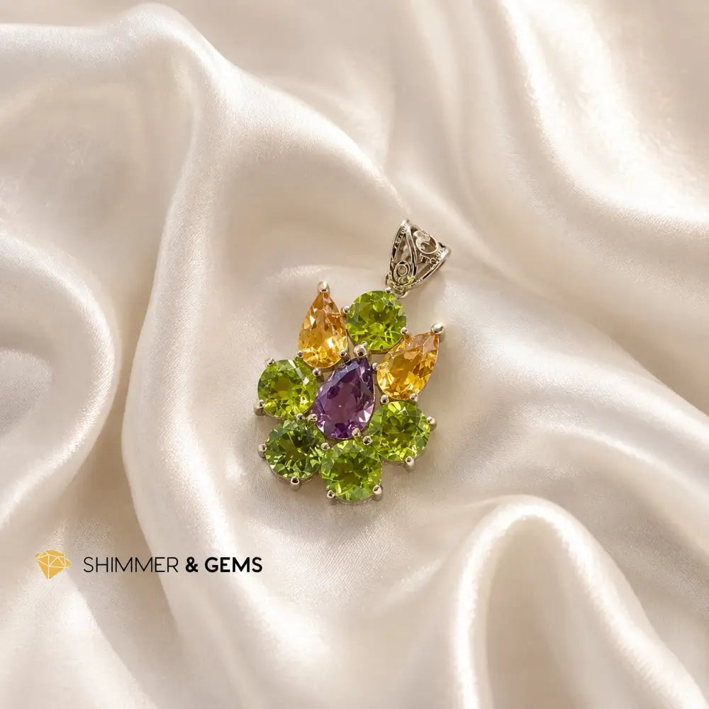 Peridot Citrine Amethyst