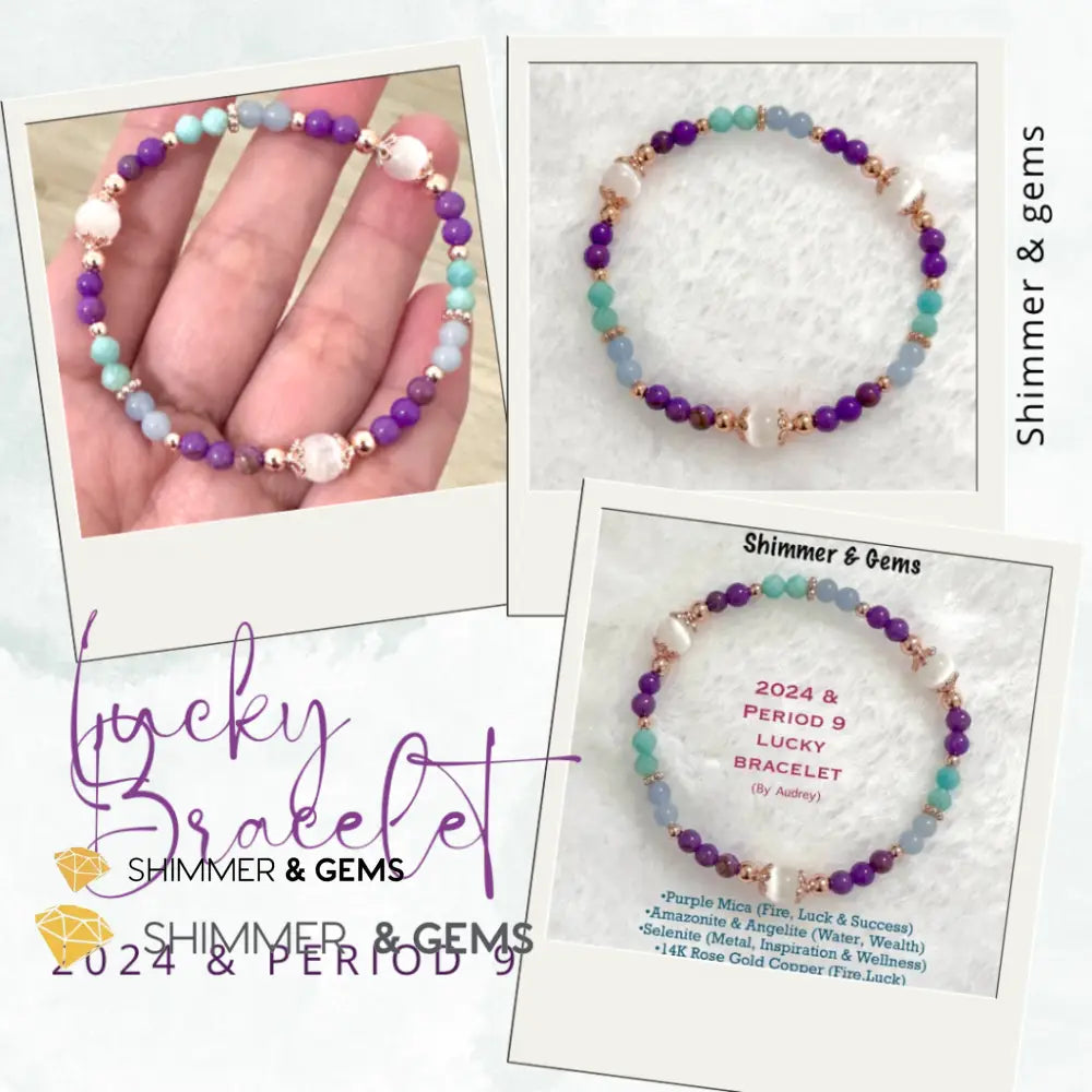 Period 9 Lucky Bracelet (4mm) by Audrey Bracelets