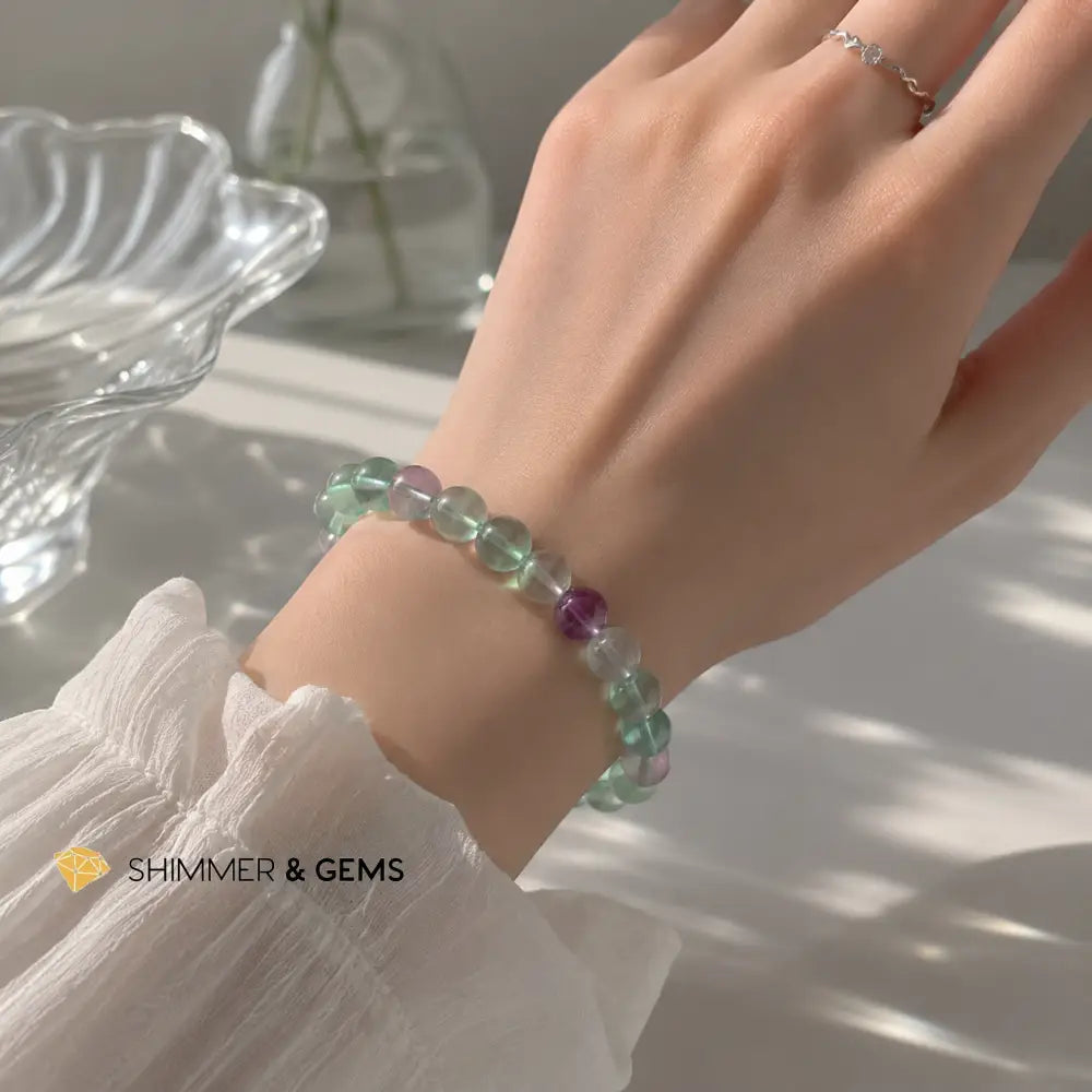 Rainbow Fluorite 8mm Bracelet