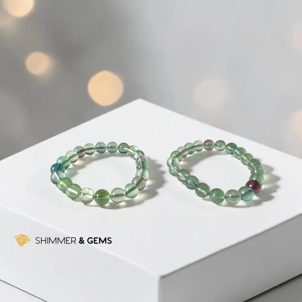 Rainbow Fluorite 8mm Bracelet