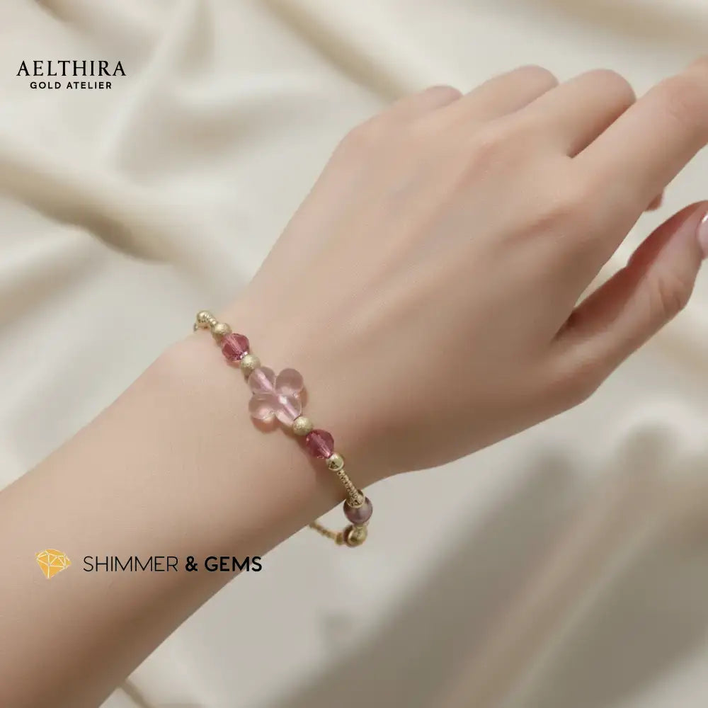 Rose Clover 14k Gold Filled Bracelet