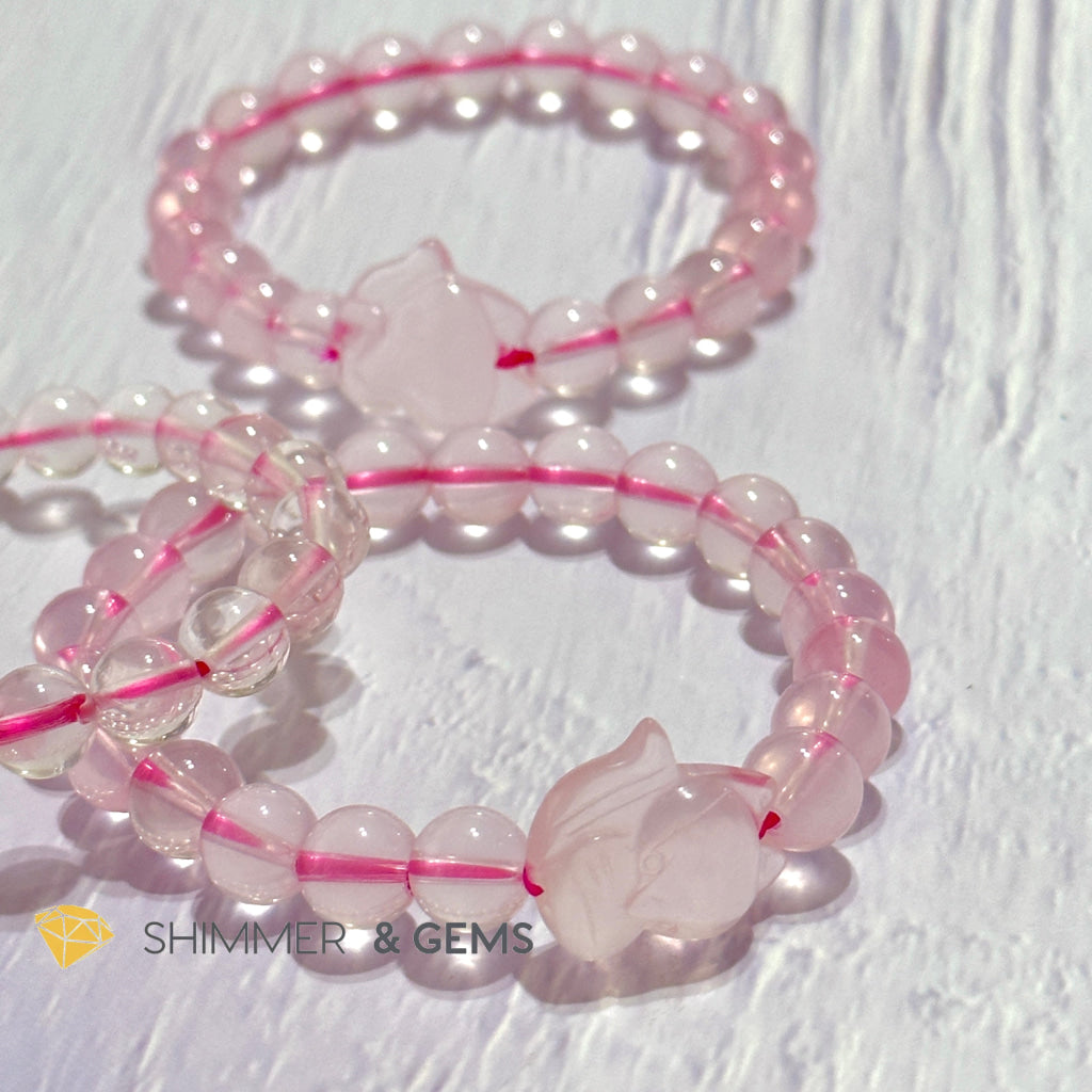 Rose Quartz Fox Bracelet