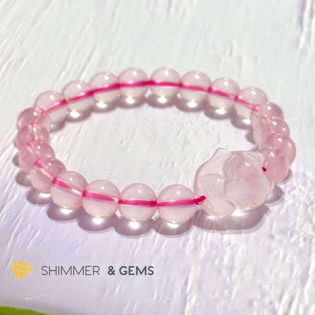 Rose Quartz Fox Bracelet