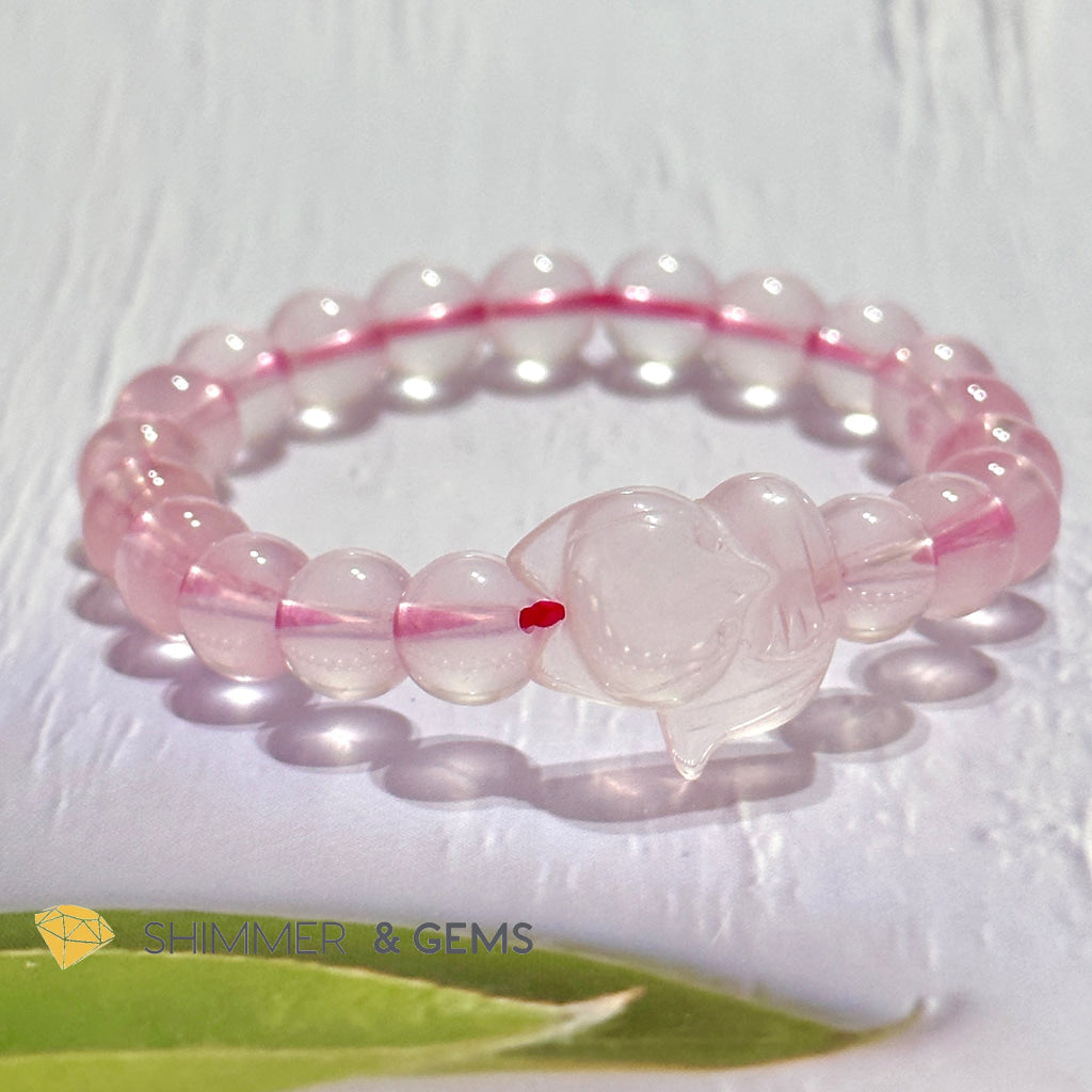 Rose Quartz Fox Bracelet