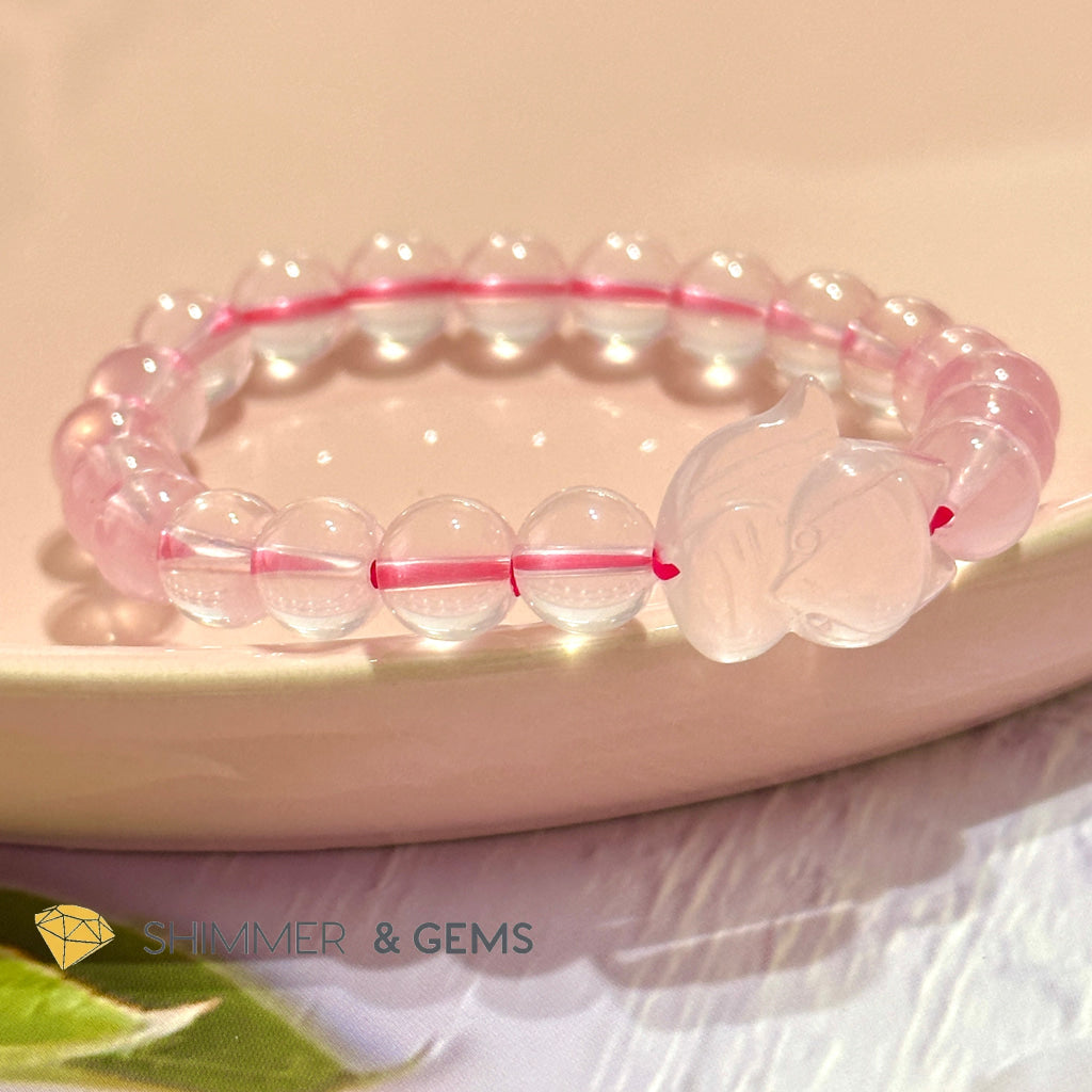 Rose Quartz Fox Bracelet