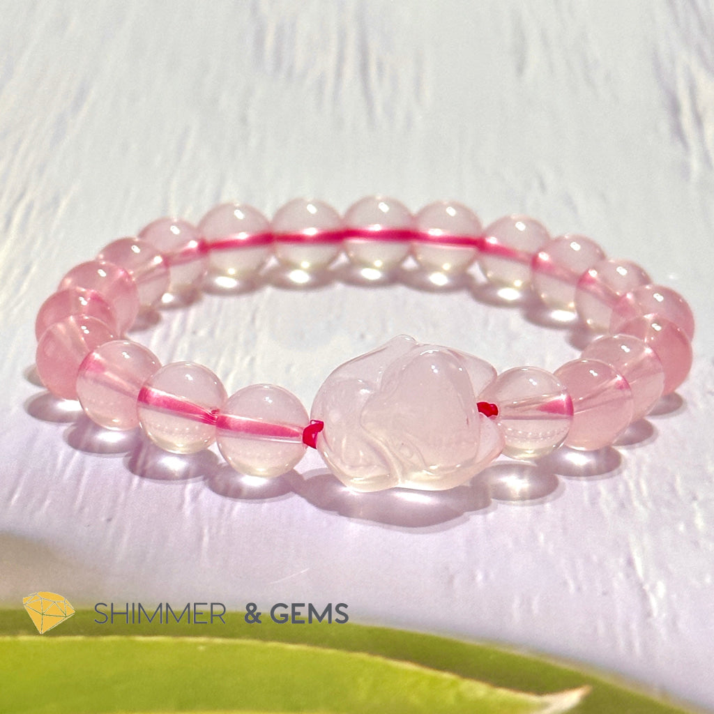 Rose Quartz Fox Bracelet