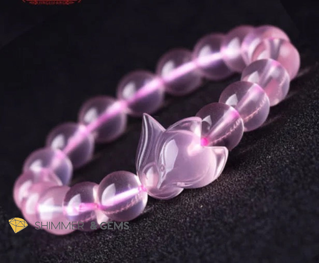 Rose Quartz Fox Bracelet