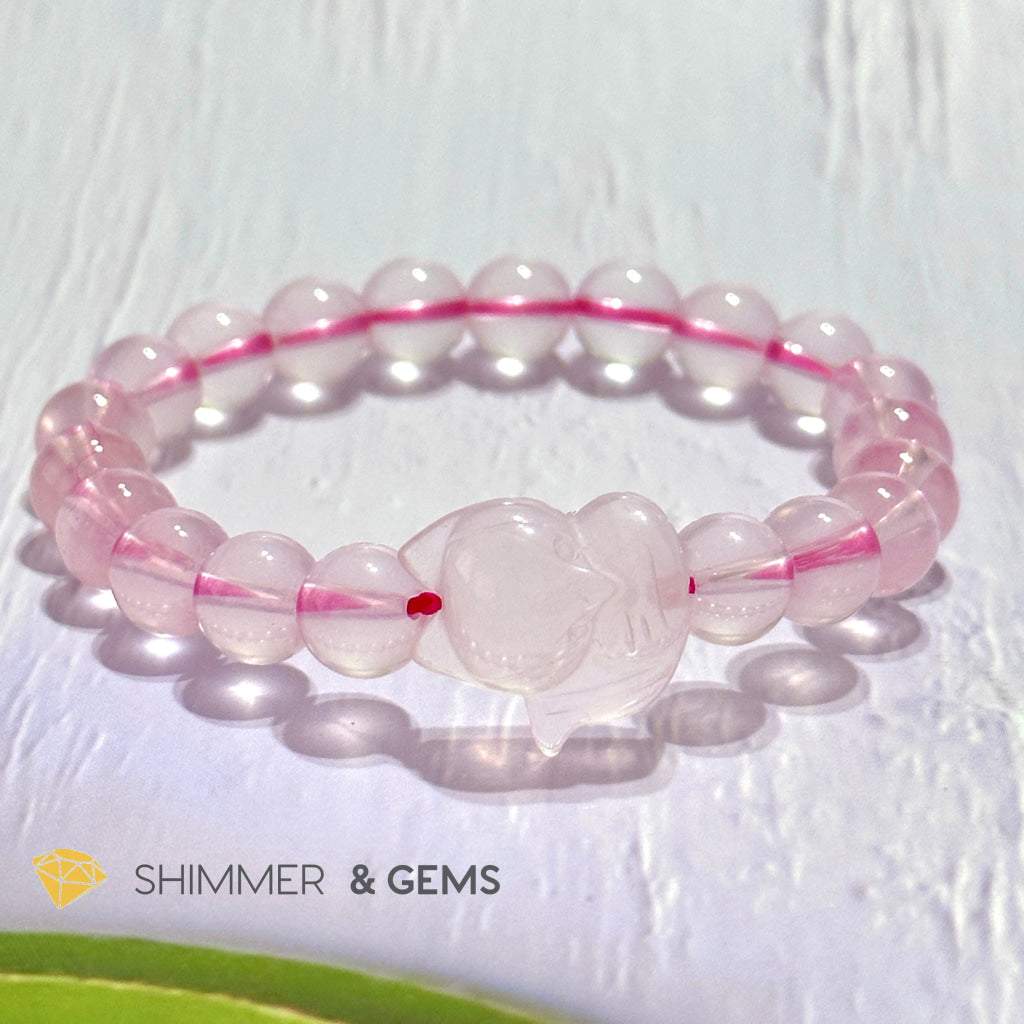 Rose Quartz Fox Bracelet