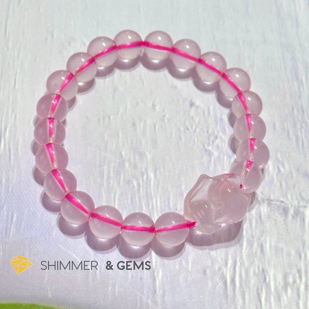 Rose Quartz Fox Bracelet