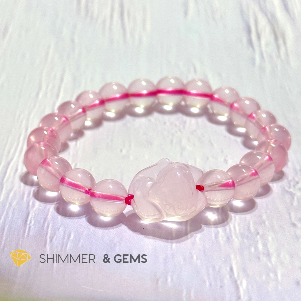 Rose Quartz Fox Bracelet