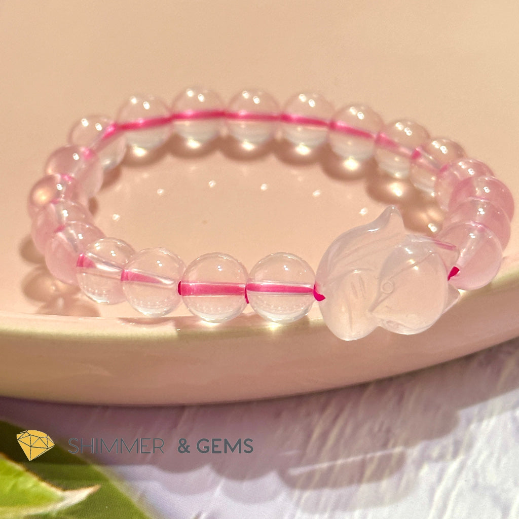 Rose Quartz Fox Bracelet