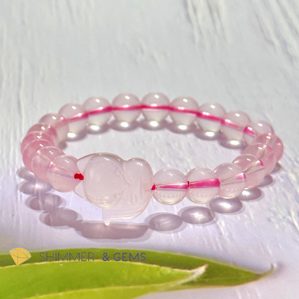Rose Quartz Fox Bracelet