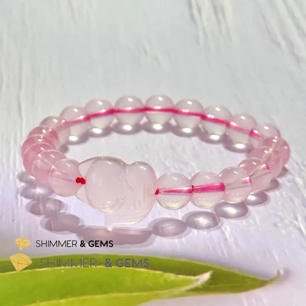 Rose Quartz Fox Bracelet