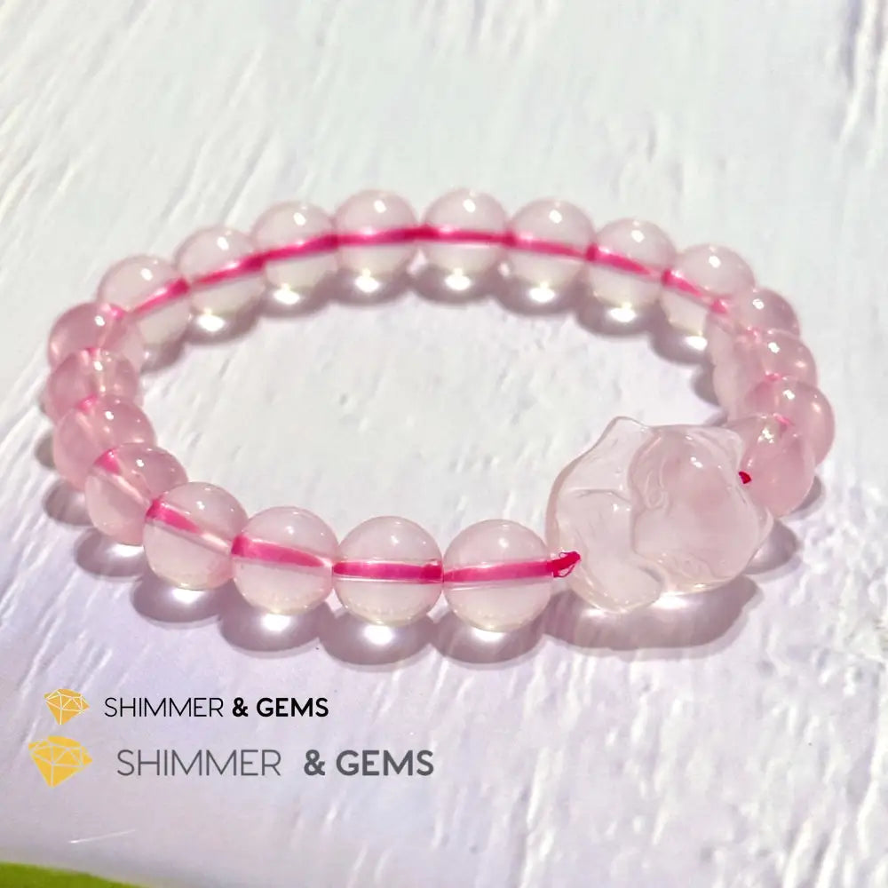 Rose Quartz Fox Bracelet