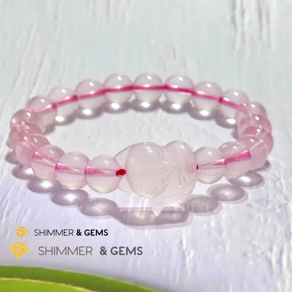 Rose Quartz Fox Bracelet