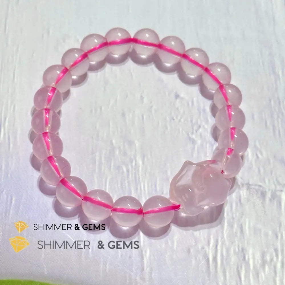 Rose Quartz Fox Bracelet