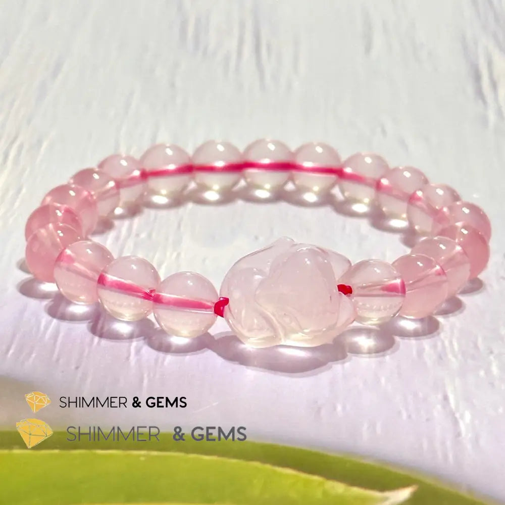 Rose Quartz Fox Bracelet