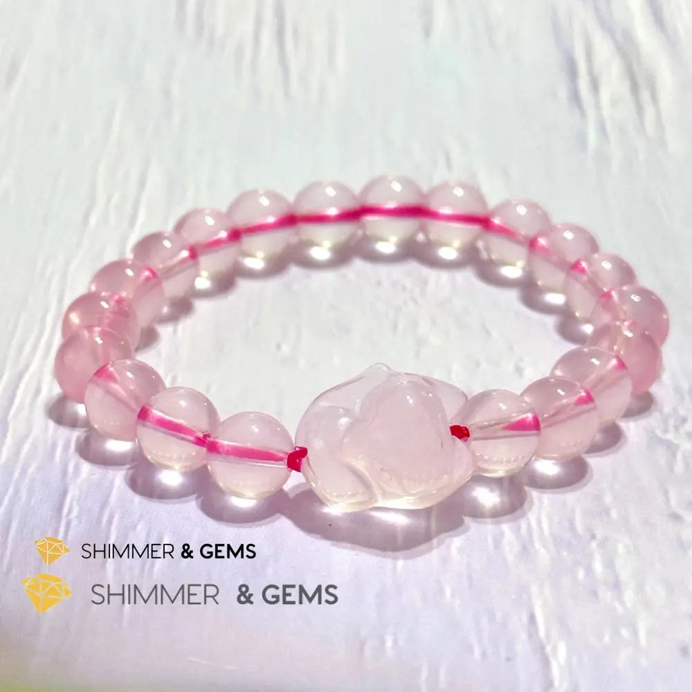 Rose Quartz Fox Bracelet