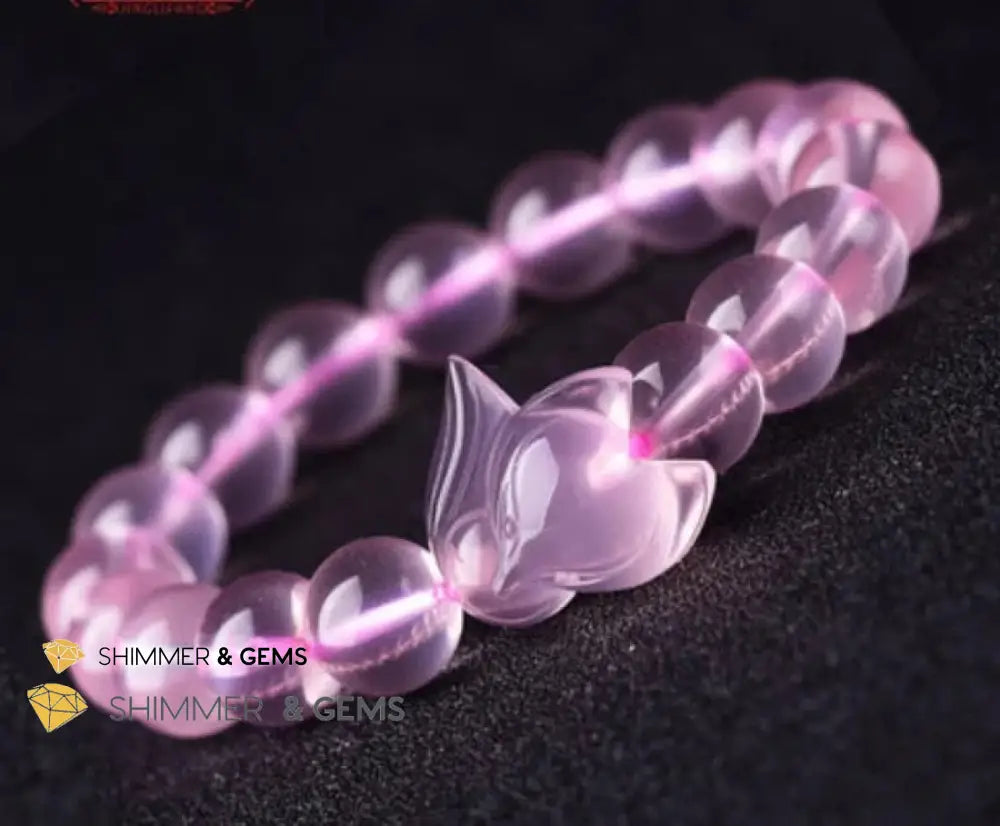 Rose Quartz Fox Bracelet