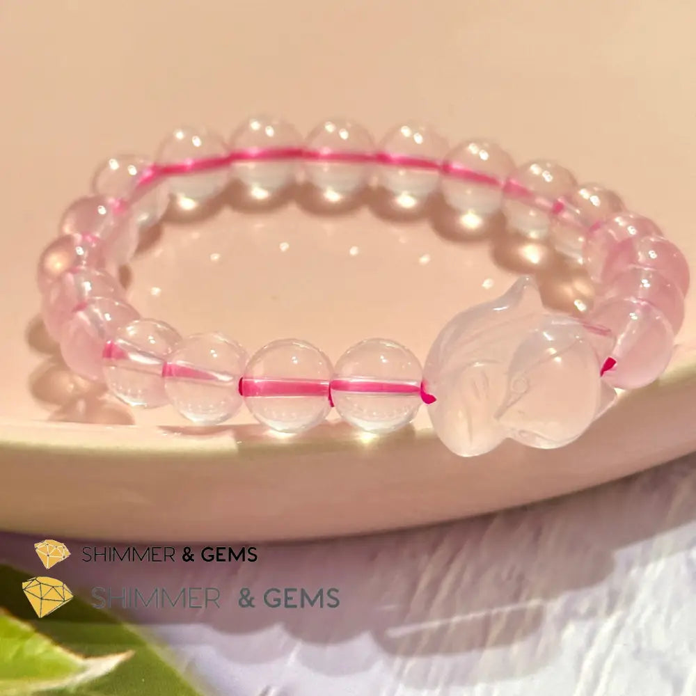 Rose Quartz Fox Bracelet