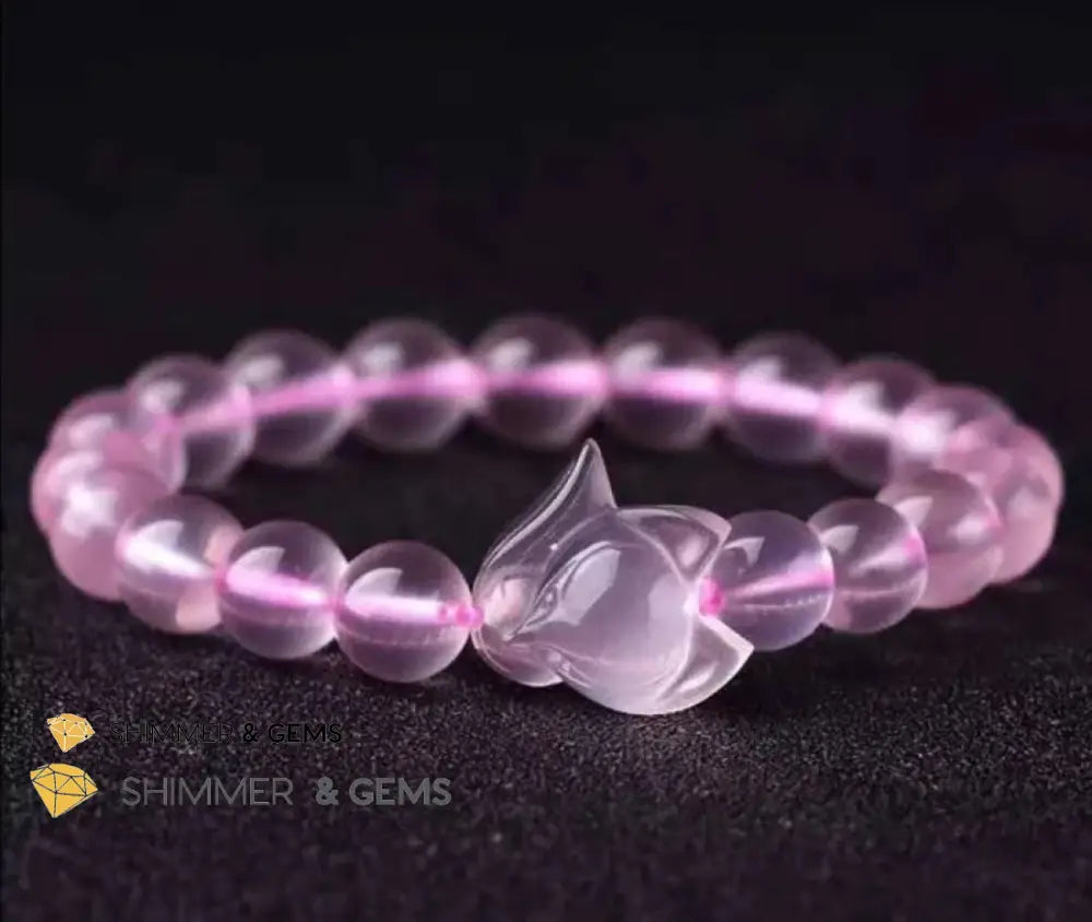 Rose Quartz Fox Bracelet