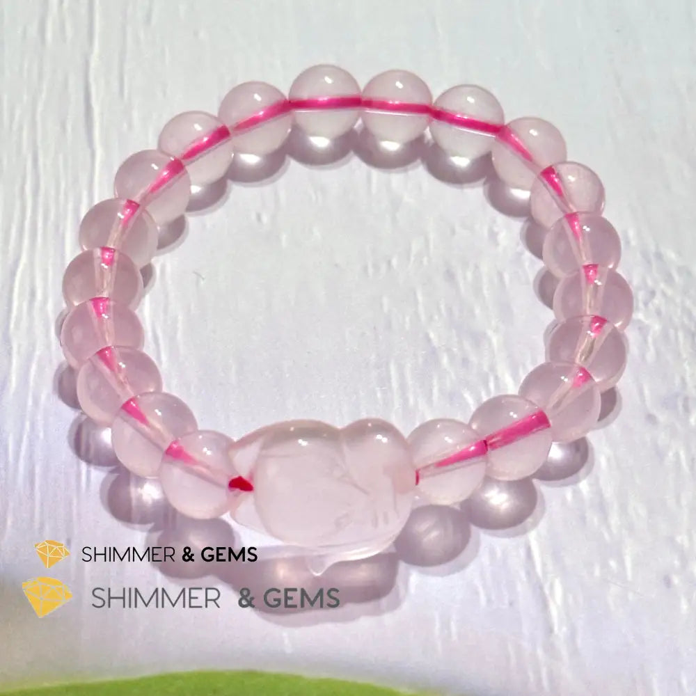 Rose Quartz Fox Bracelet