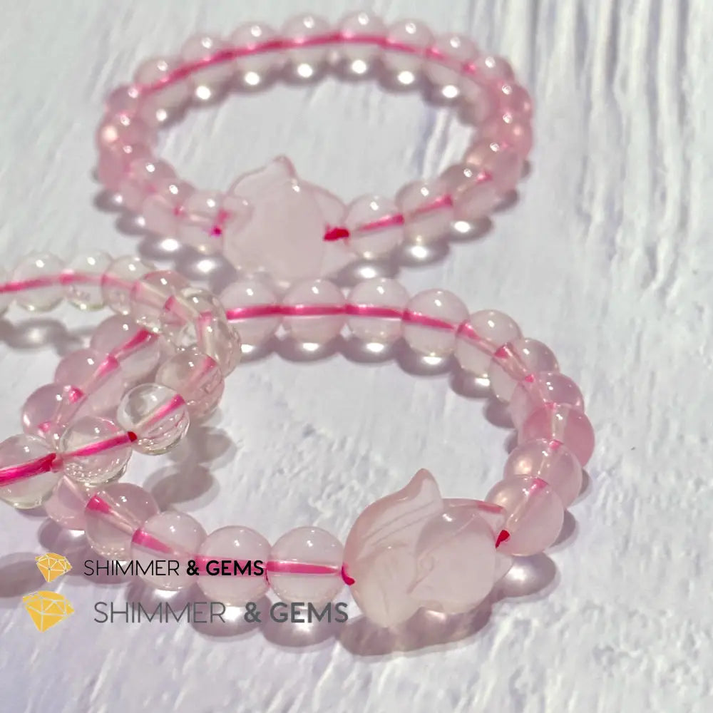 Rose Quartz Fox Bracelet