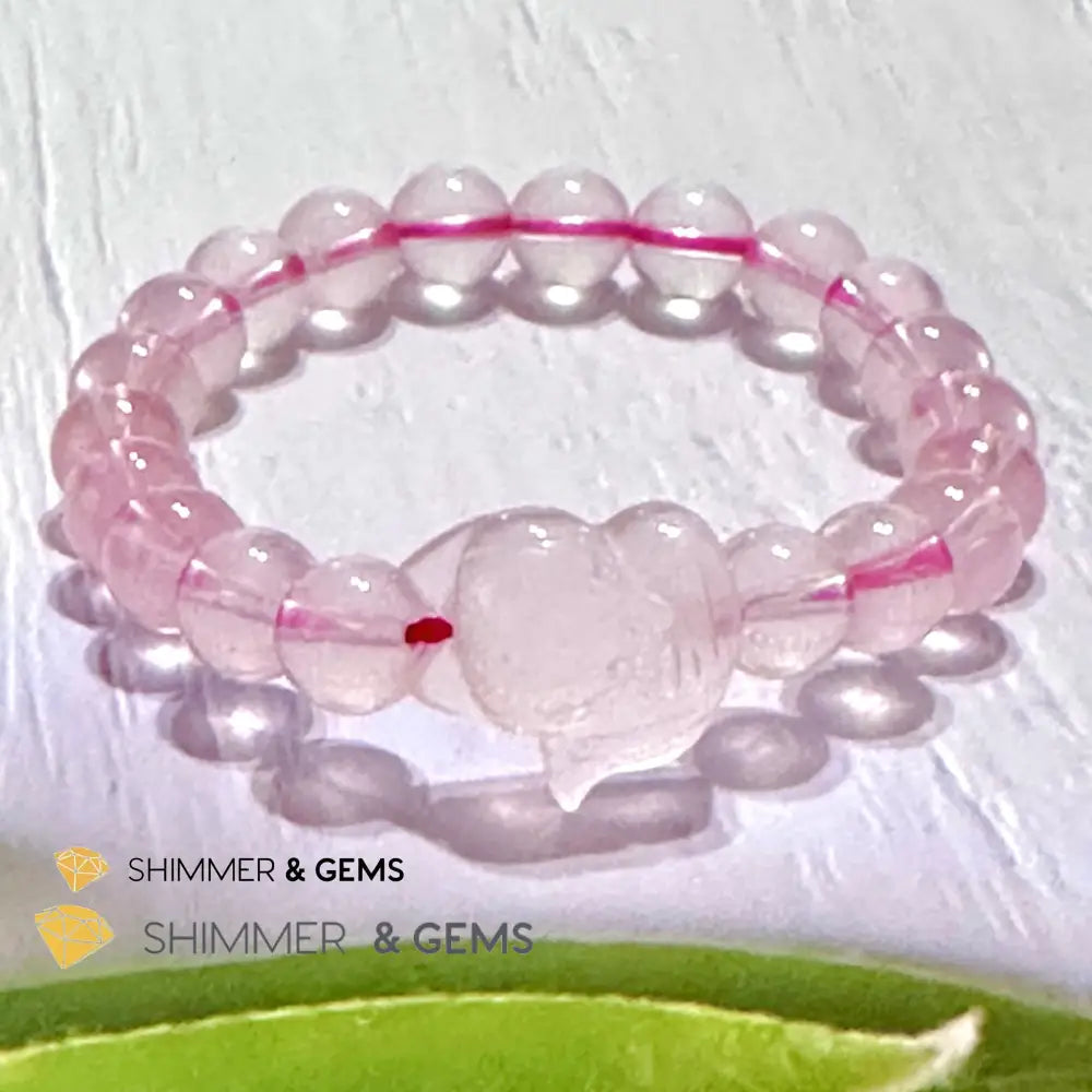 Rose Quartz Fox Bracelet