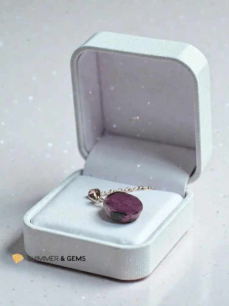Ruby Slice (Natural) Pendant 12.5x11.7mm Charms & Pendants
