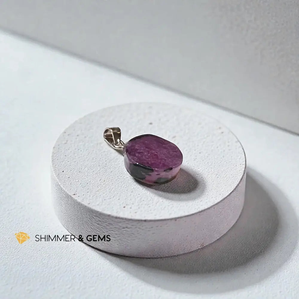 Ruby Slice (Natural) Pendant 12.5x11.7mm Charms & Pendants